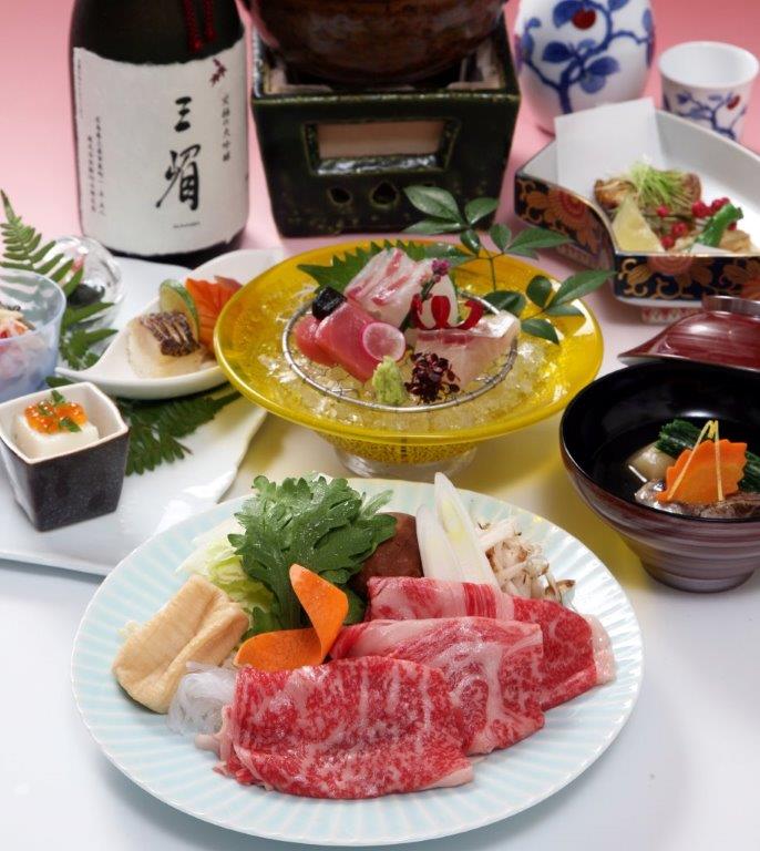 ２大食材お選びコース～広島牛のすき鍋コース